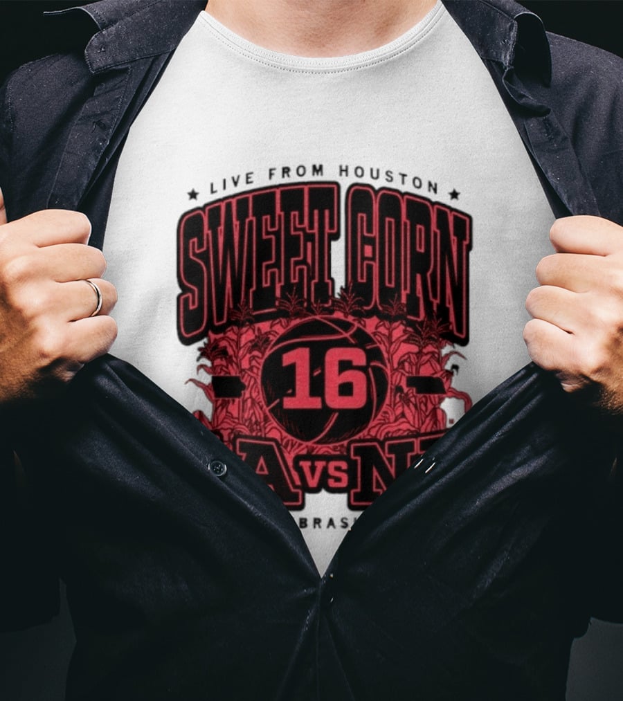 Live From Houston Sweet Corn 16 Iowa Vs Nebraska 2026 T-Shirt