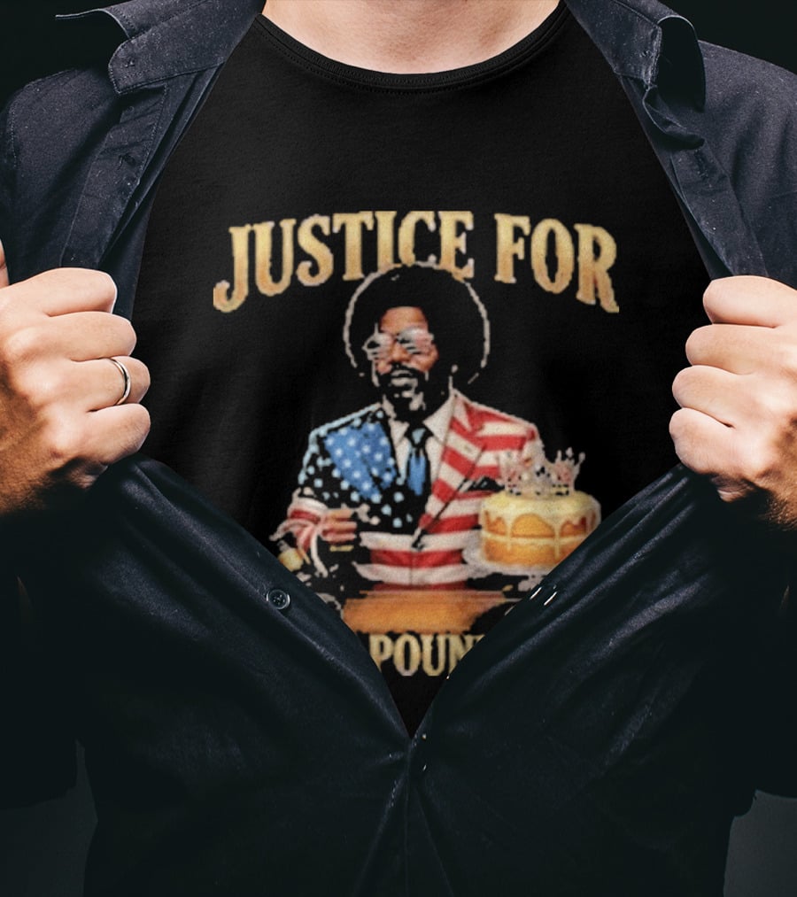 Justice For Lemon Pound Cake Afroman American Flag Suit T-Shirt