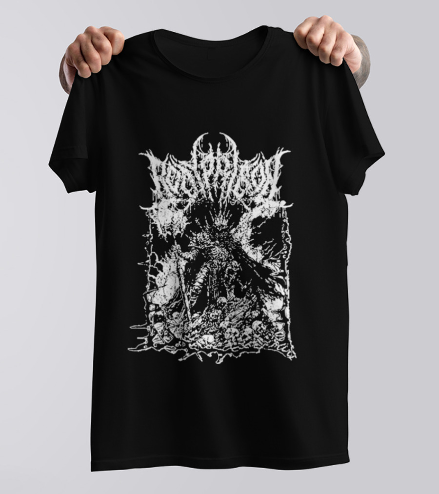 Body Prison Kara Text Graphic White Extreme Metal T-Shirt