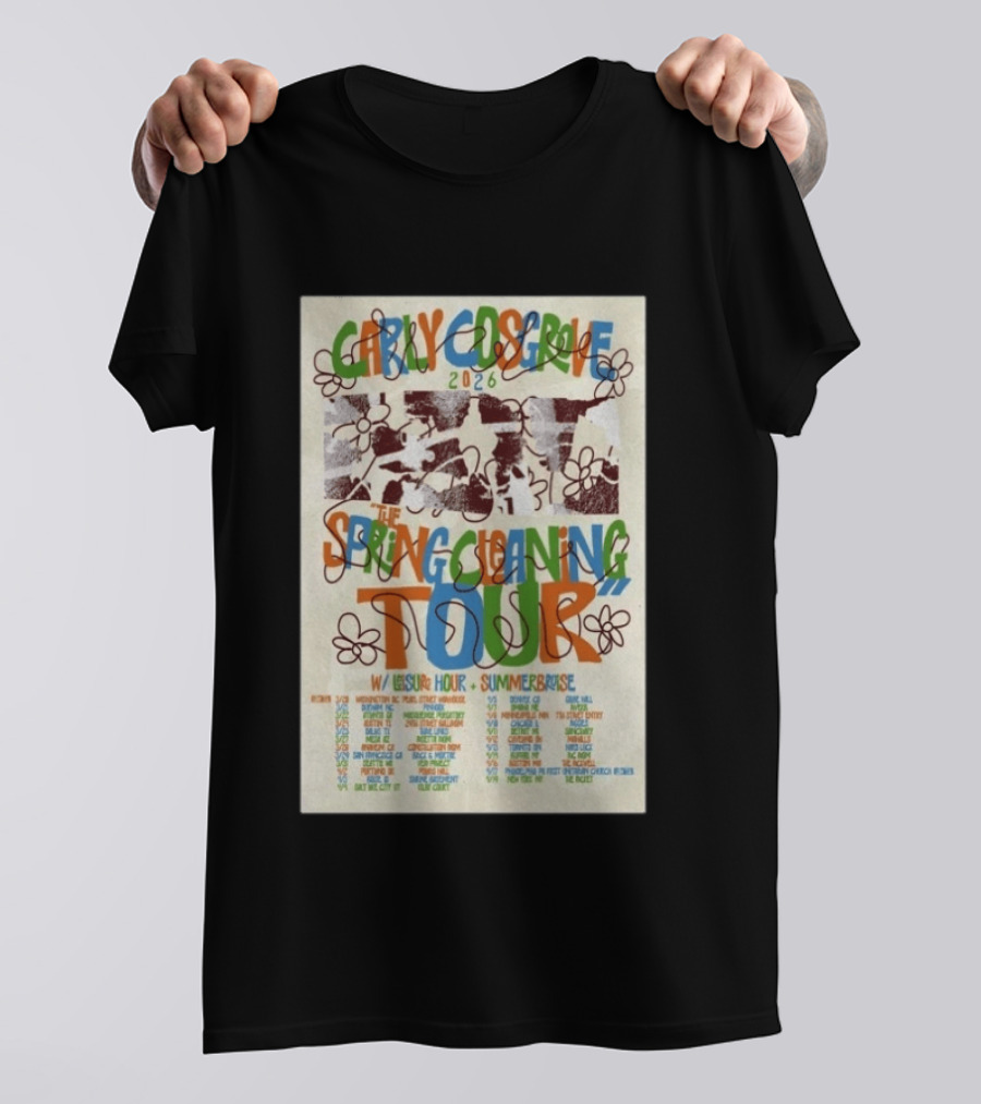 Carly Cosgrove 2026 The Spring Cleaning Tour Leisure Hour Summerbruise T-Shirt