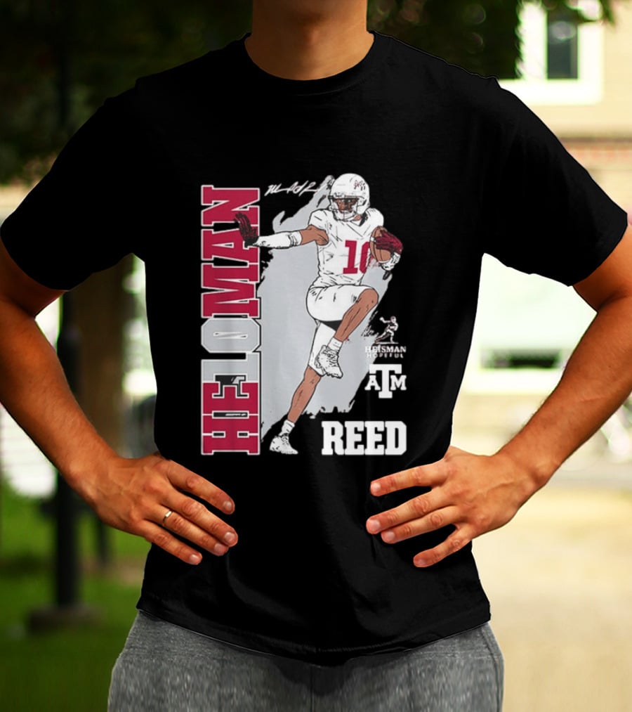 Marcel Reed Texas A&M Aggies Heloman Heisman Pose T-Shirt