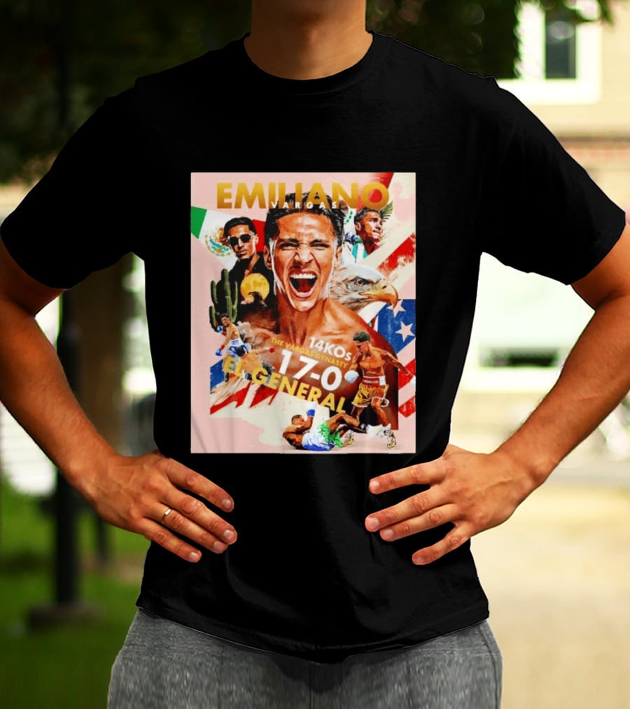 Emiliano Vargas El General 17 0 Boxer The Vargas Dynasty 14 KOs T-Shirt