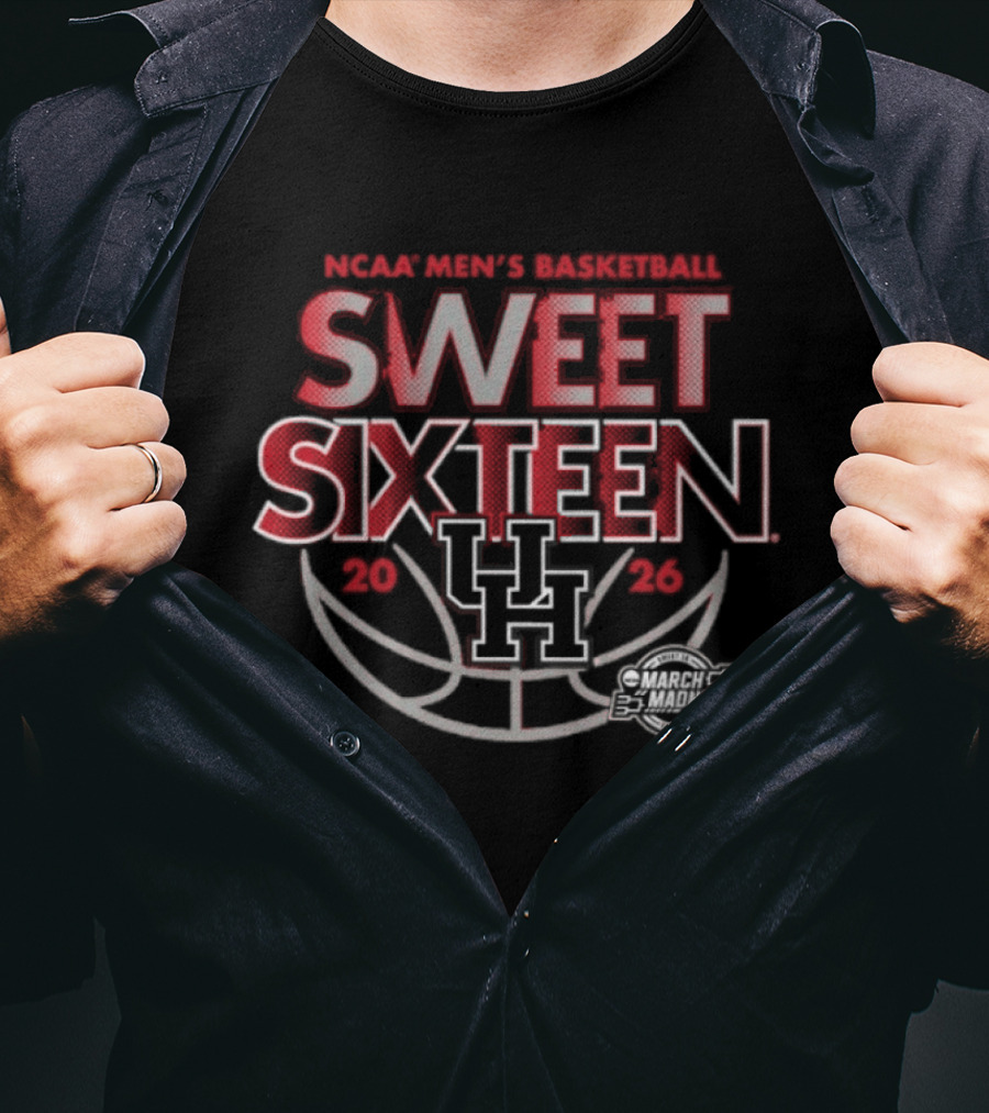 NCAA Men's Basketball UH Sweet Sixteen 2026 March Madness T-Shirt