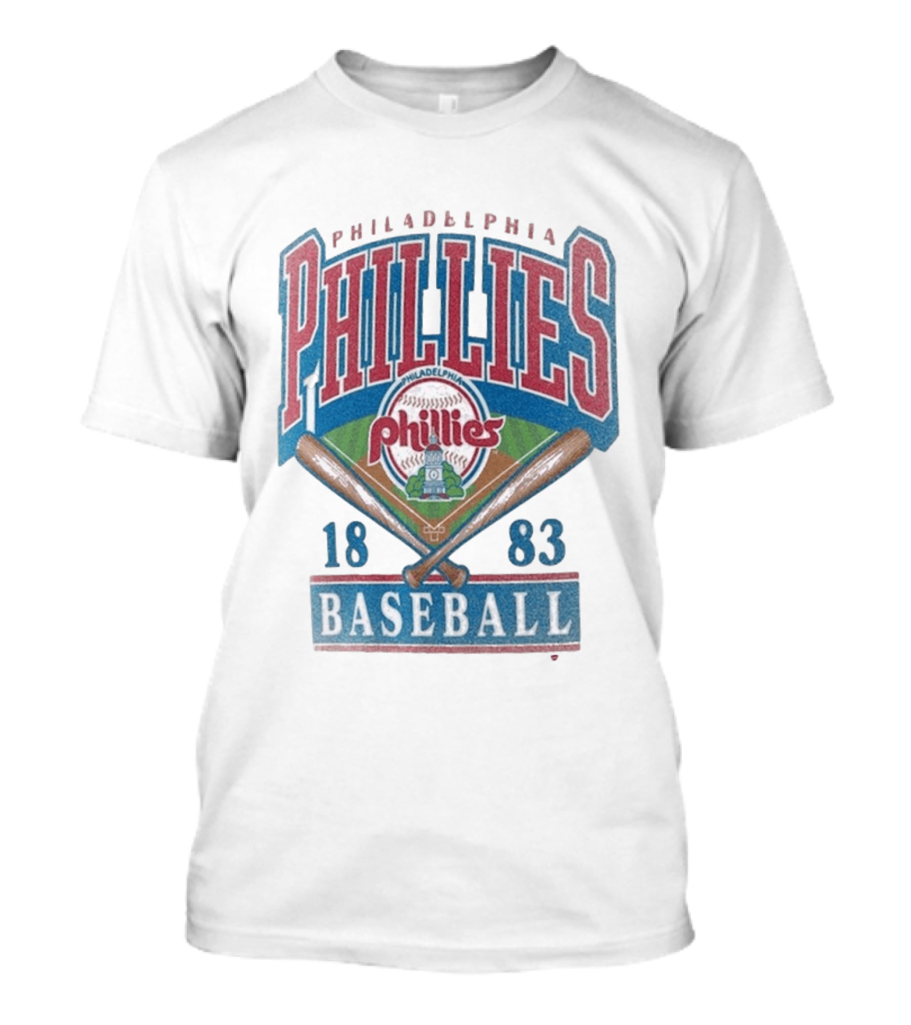 Philadelphia Phillies 1883 Baseball Vintage Style Big & Tall T-Shirt