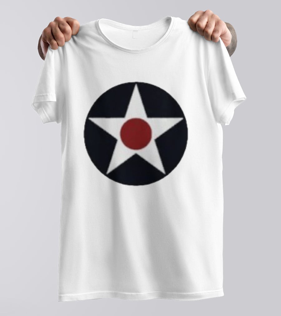 United States Army Air Forces 1940s Star Roundel Pocket Insignia T-Shirt