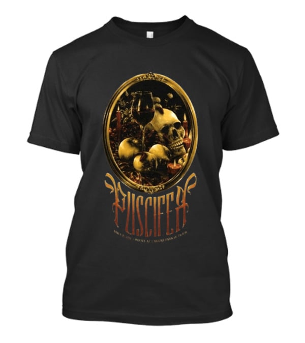 Puscifer Skull Wine Glass Apples Phoenix AZ March 21 2026 T-Shirt