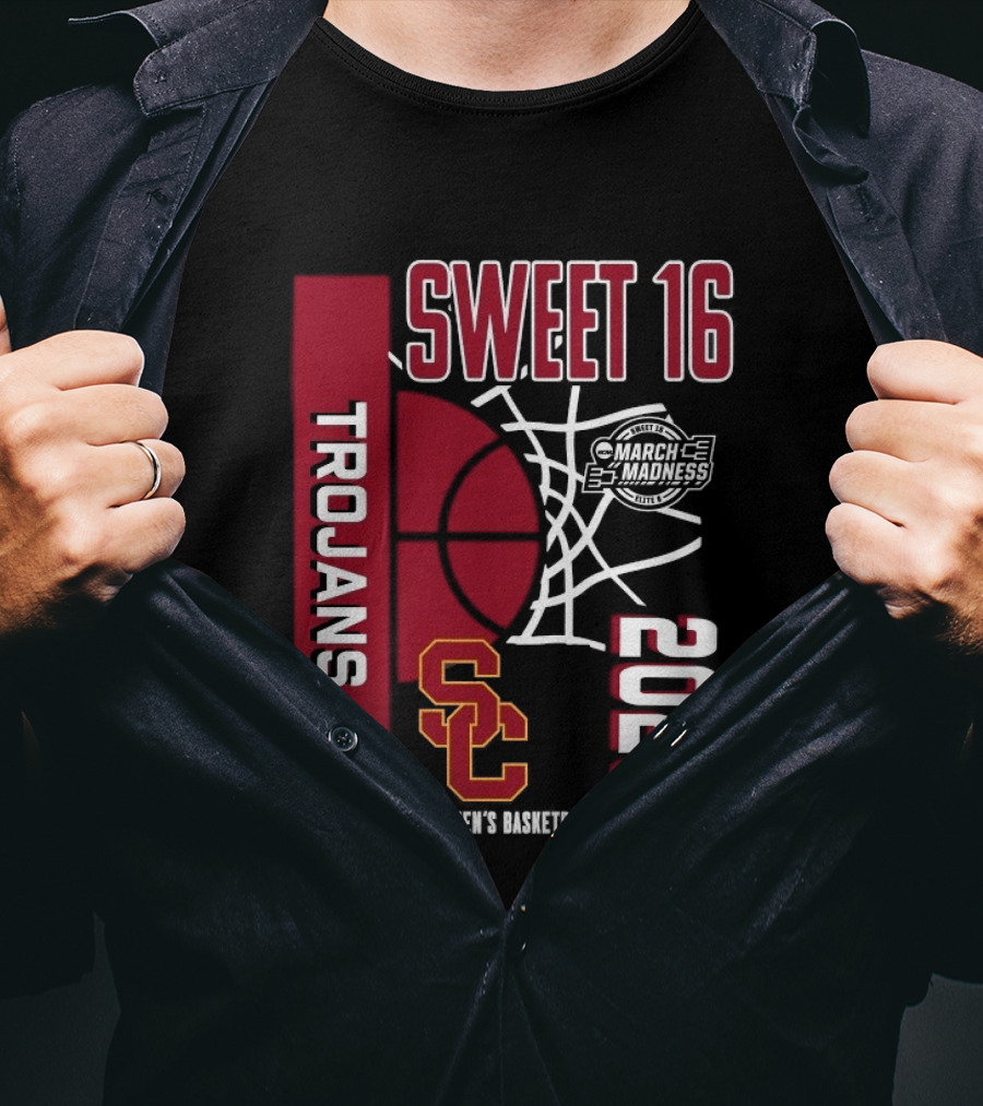 USC Trojans 2026 NCAA Division I Women's Basketball Championship Sweet 16 March Madness T-Shirt