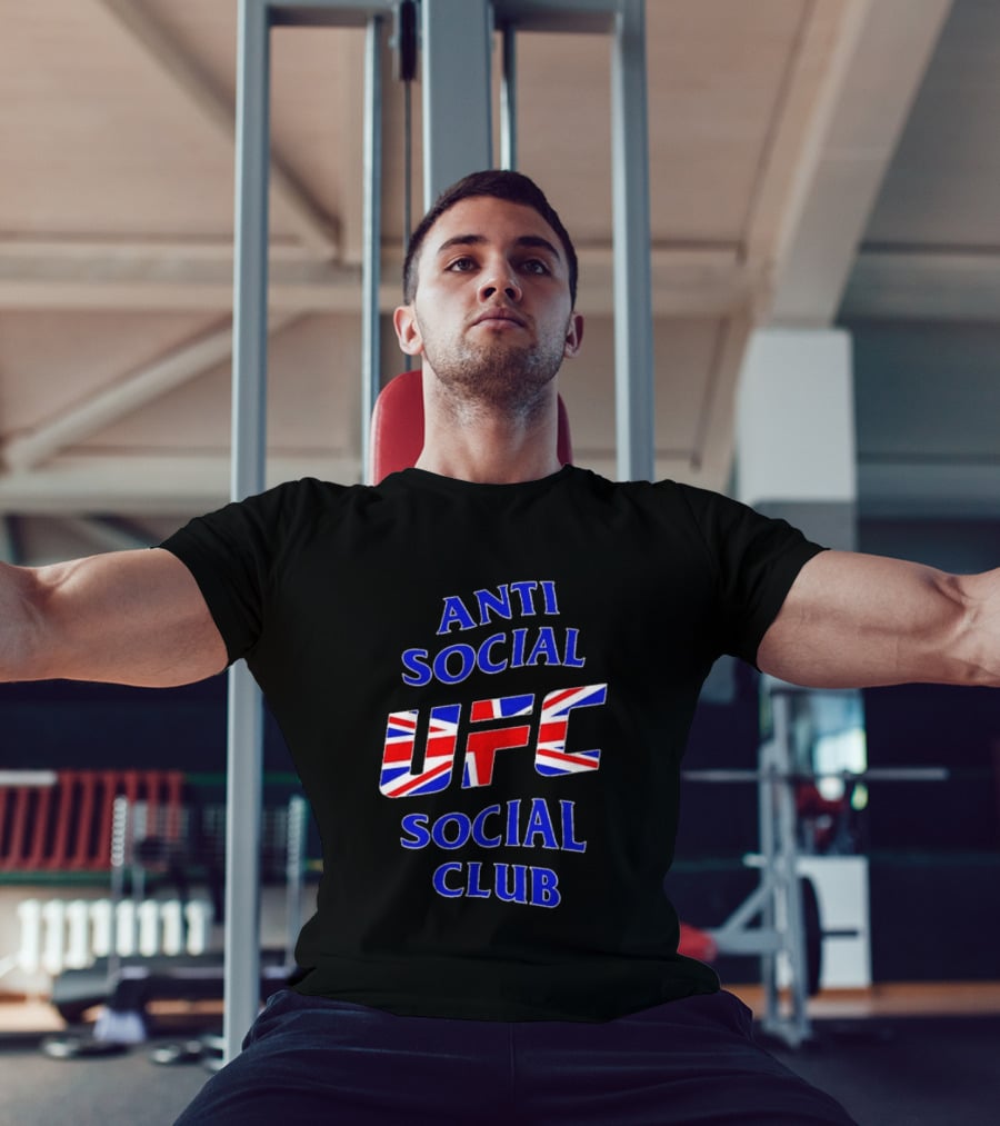 Anti Social Social Club UFC Union Jack Red T-Shirt