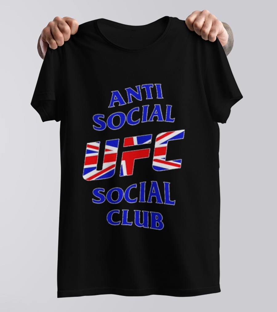 Anti Social Social Club UFC Union Jack Red T-Shirt