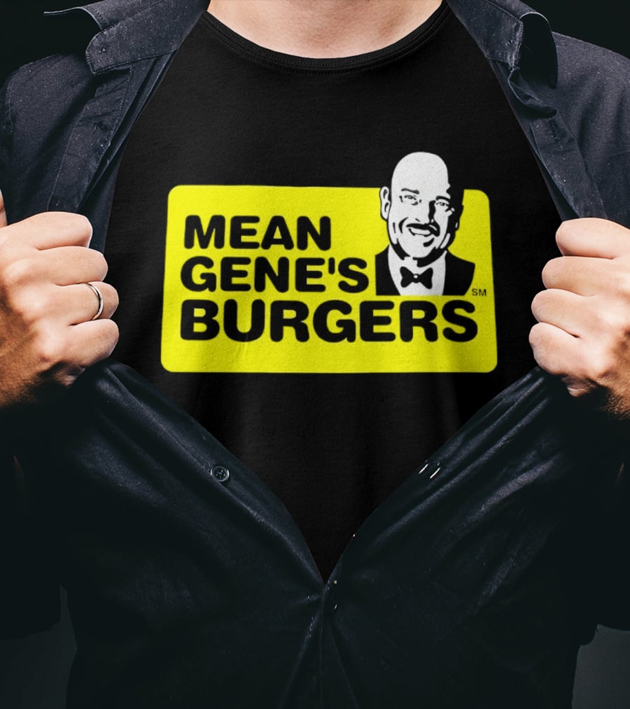 Mean Gene's Burgers Classic Logo With Iconic Bowtie T-Shirt