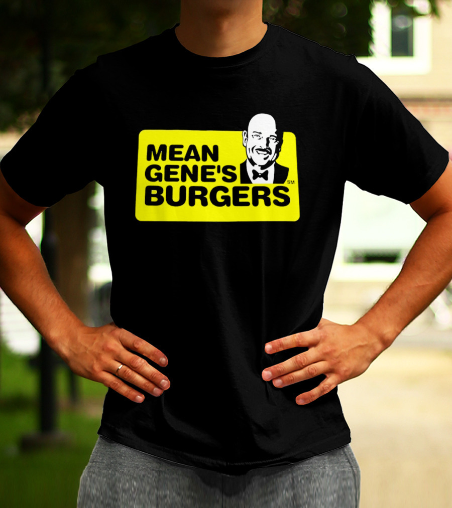 Mean Gene's Burgers Classic Logo With Iconic Bowtie T-Shirt