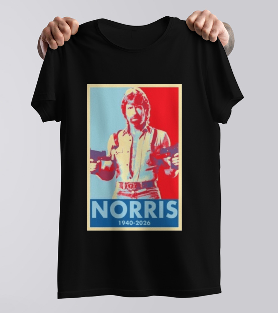 Norris 1940 2026 Retro Tribute With Dual Pistols T-Shirt