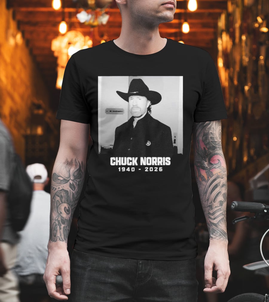 Chuck Norris Rest In Peace 2026 Cowboy Hat T-Shirt