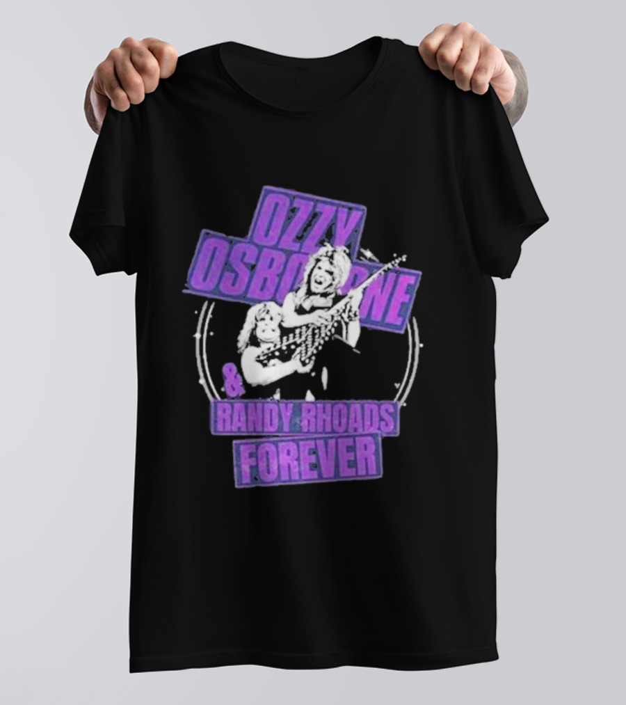 Ozzy Osbourne Randy Rhoads Forever Purple T-Shirt