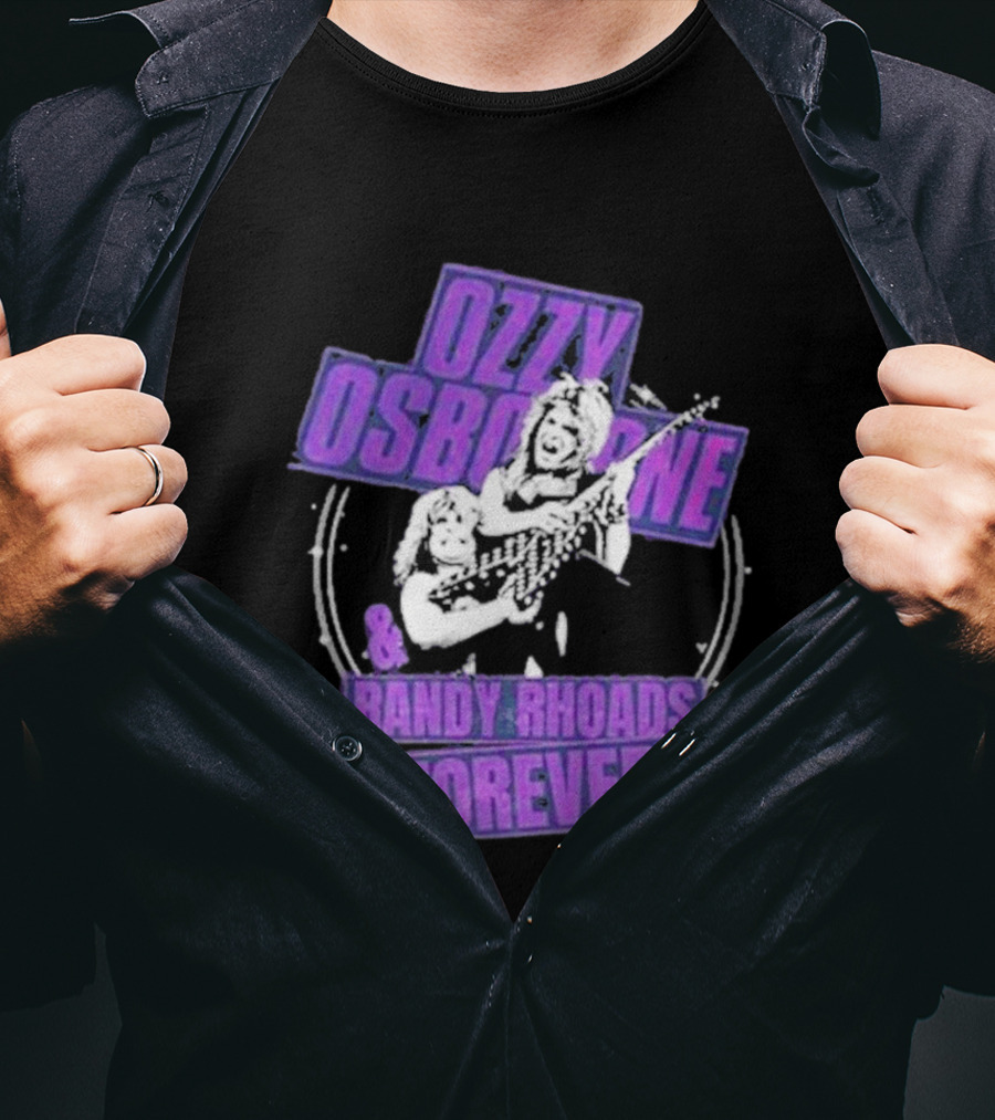 Ozzy Osbourne Randy Rhoads Forever Purple T-Shirt