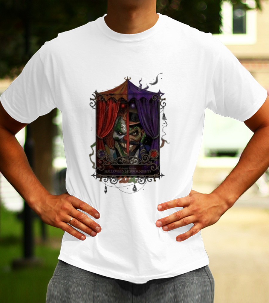 Universal Studios Halloween Horror Nights 2026 Dark Carnival Clown T-Shirt