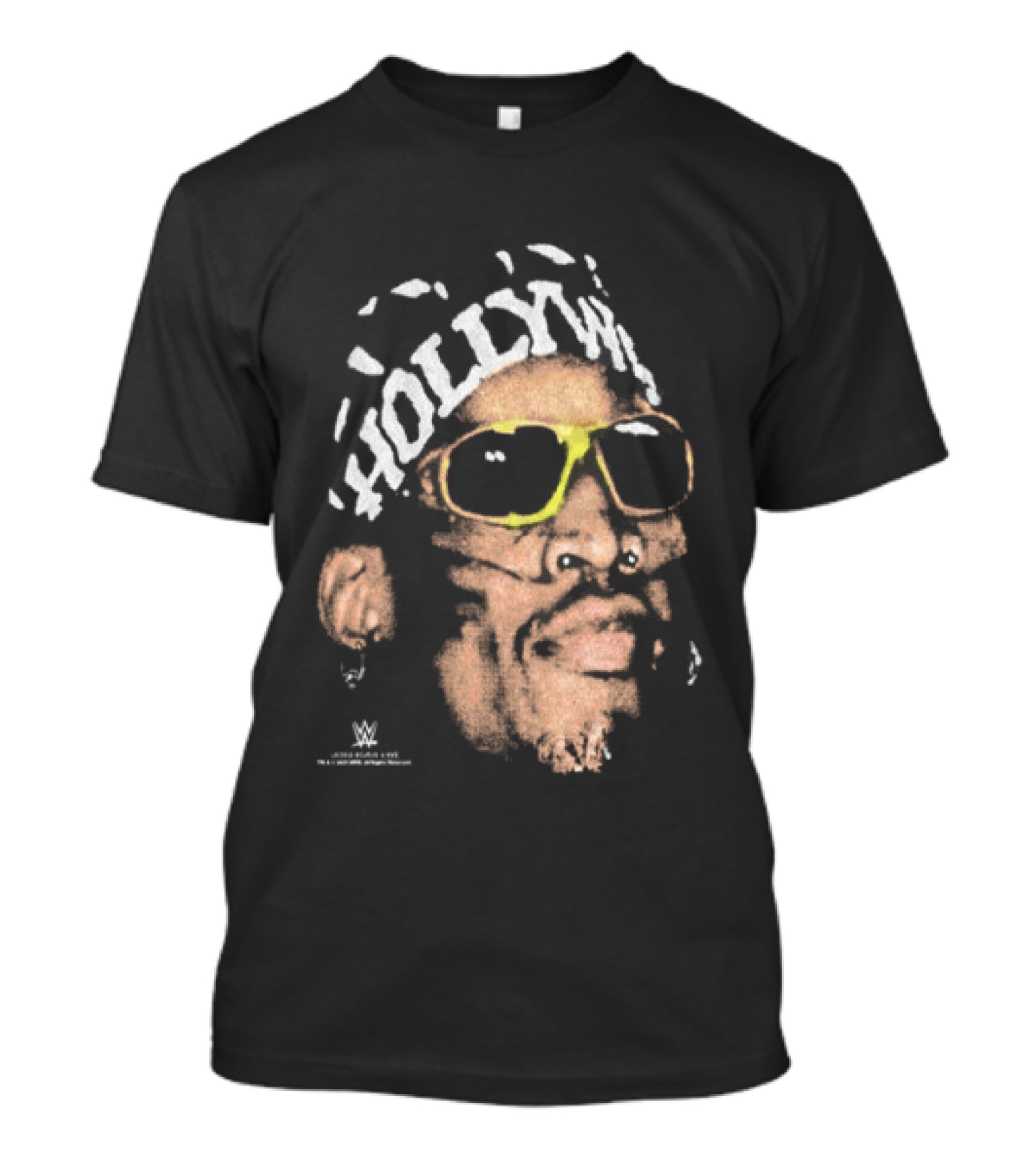 Dennis Rodman Hold My Own WWE Bandana Snow Wash T-Shirt