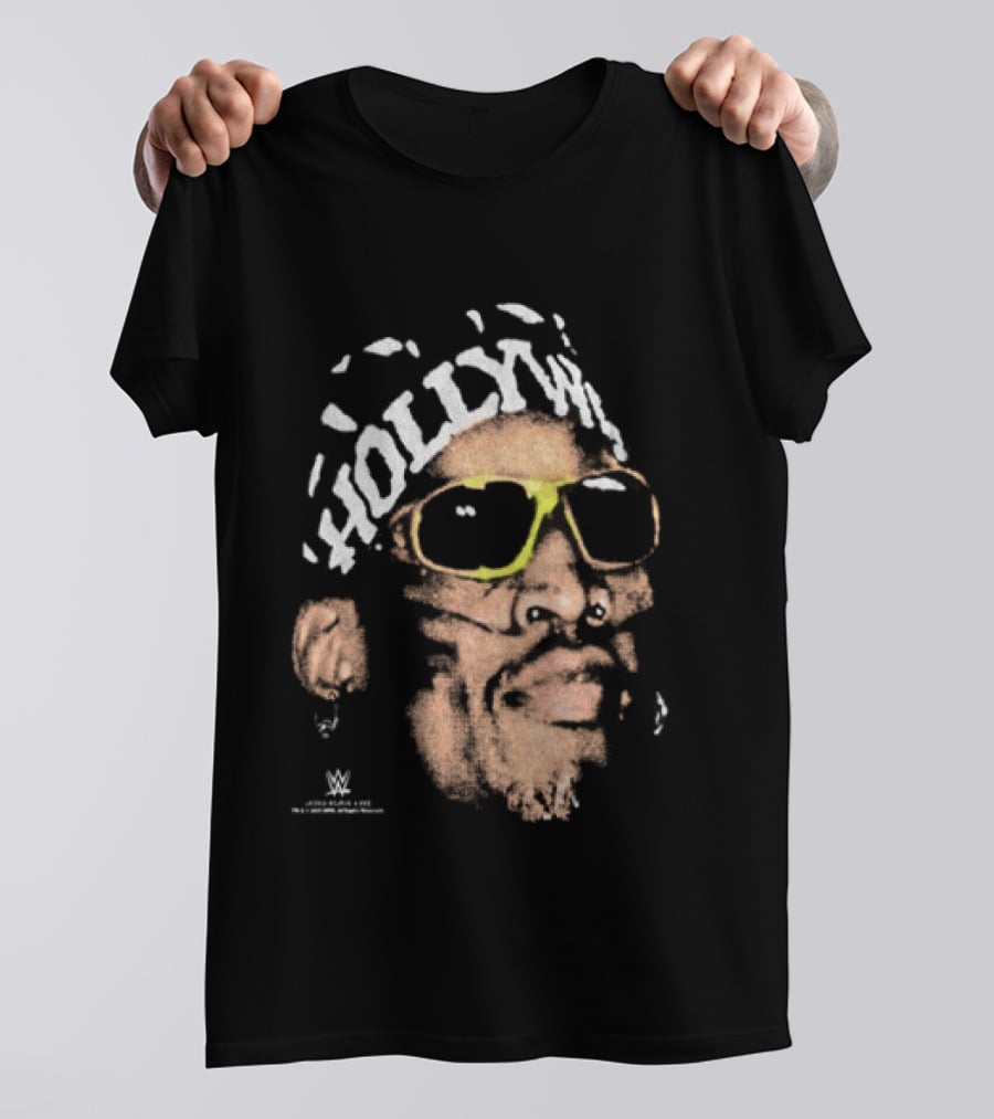 Dennis Rodman Hold My Own WWE Bandana Snow Wash T-Shirt