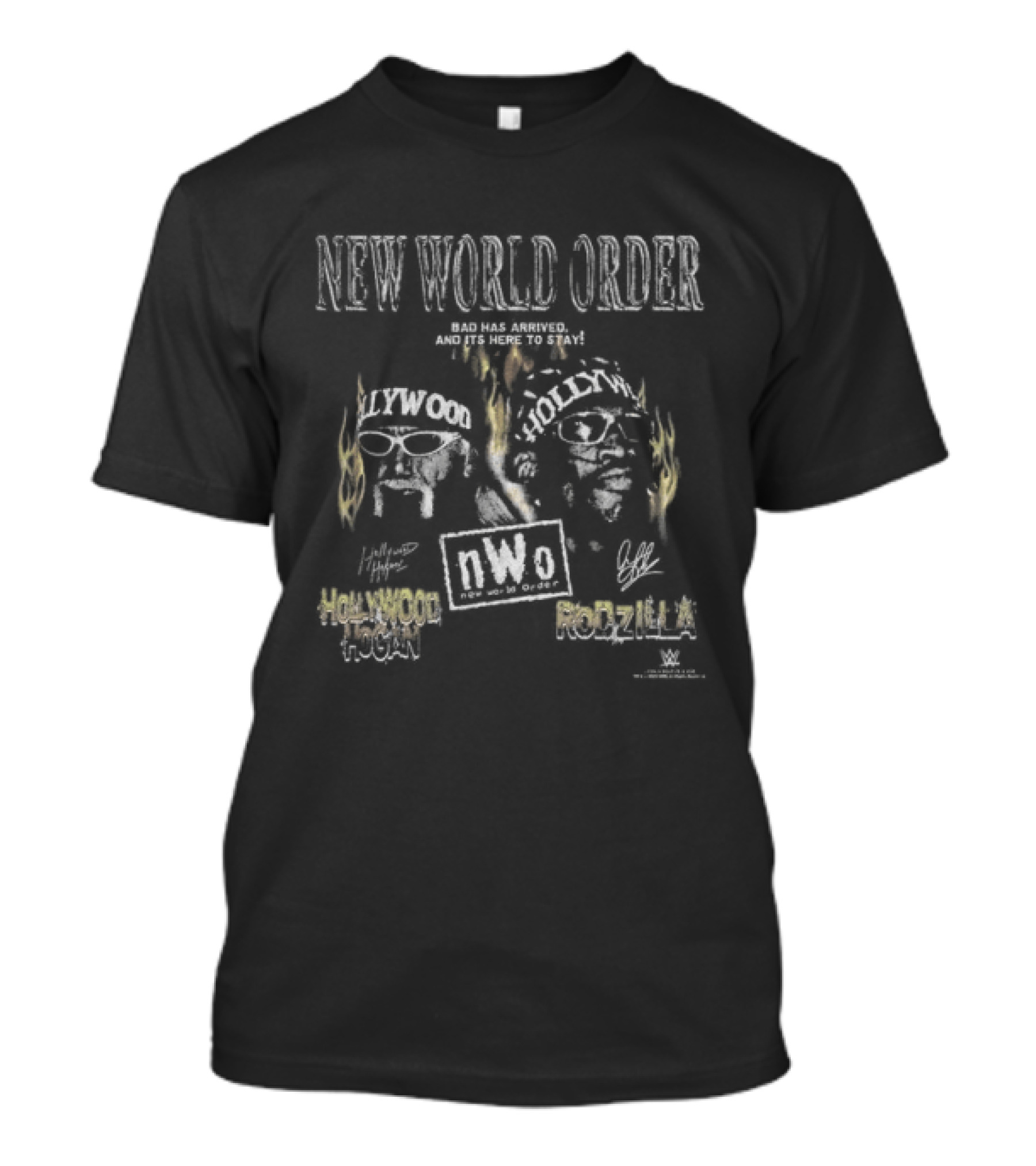 New World Order Dennis Rodman Unstoppable Snow Wash T-Shirt