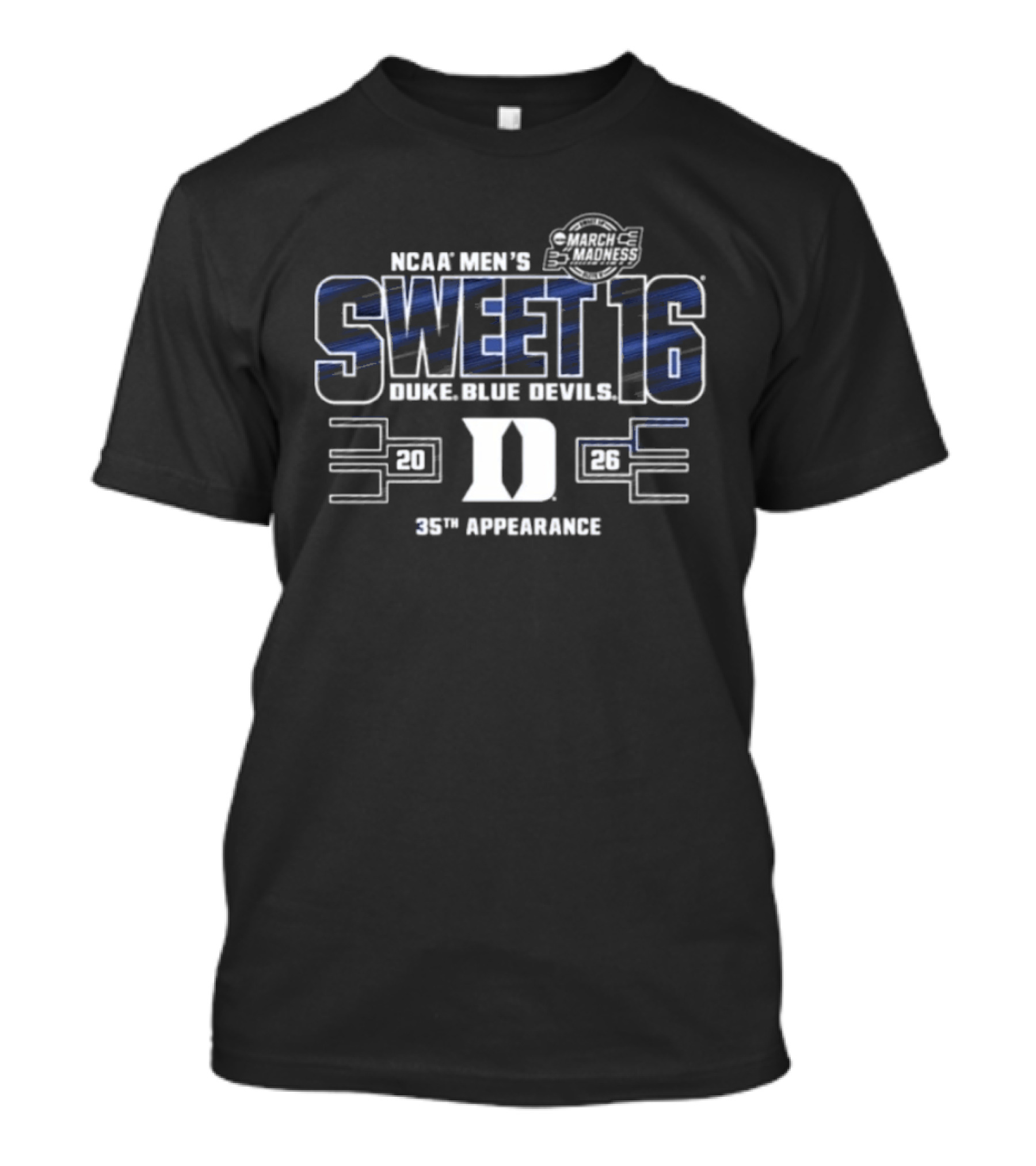 NCAA Men's Sweet 16 Duke Blue Devils 35th Appearance 2026 T-Shirt