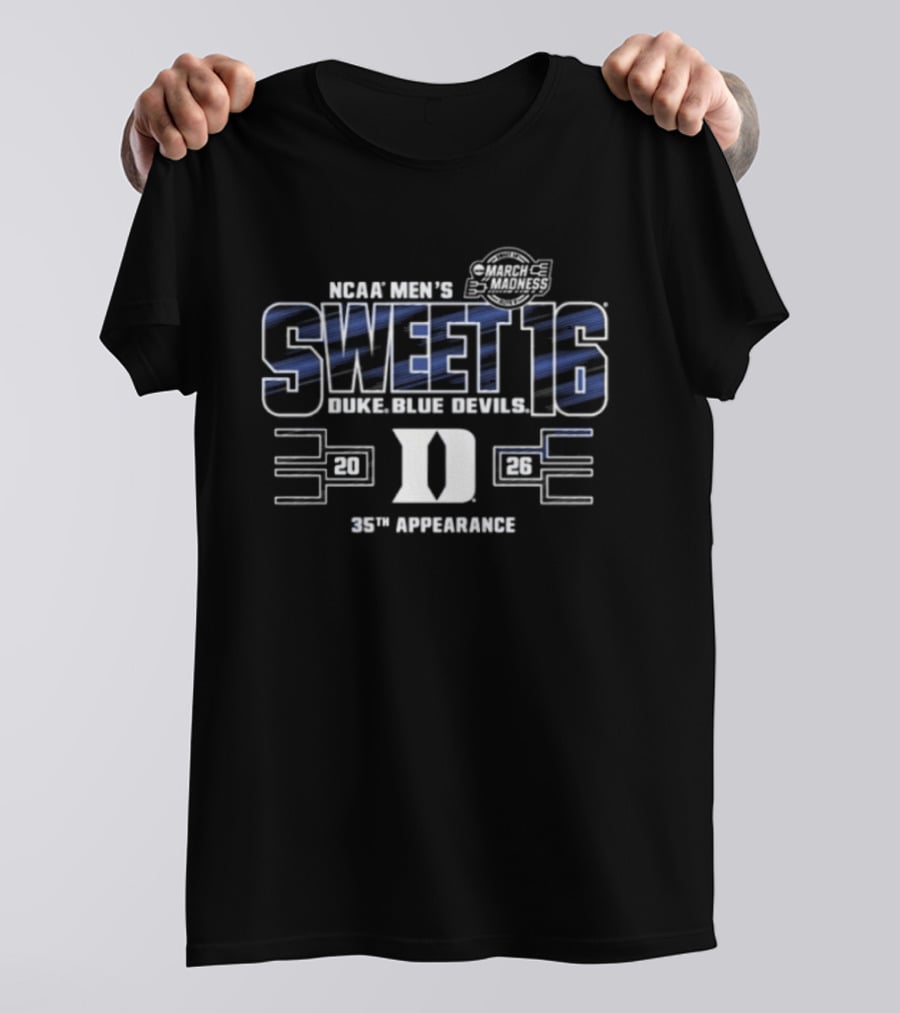 NCAA Men's Sweet 16 Duke Blue Devils 35th Appearance 2026 T-Shirt