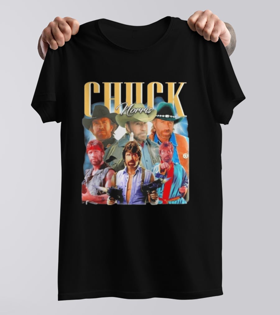 Chuck Norris 1940 2026 Collage Texas Ranger Legend T-Shirt