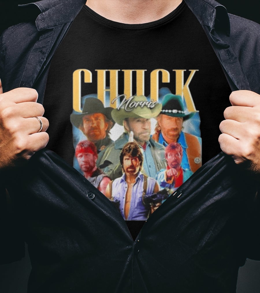 Chuck Norris 1940 2026 Collage Texas Ranger Legend T-Shirt