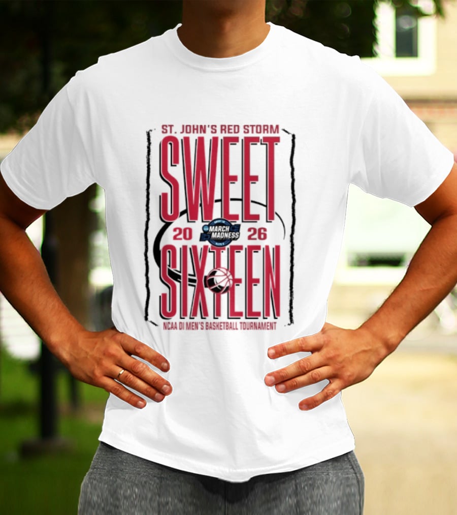 St. John's Red Storm Sweet Sixteen 2026 NCAA Men's Basketball Tournament T-Shirt