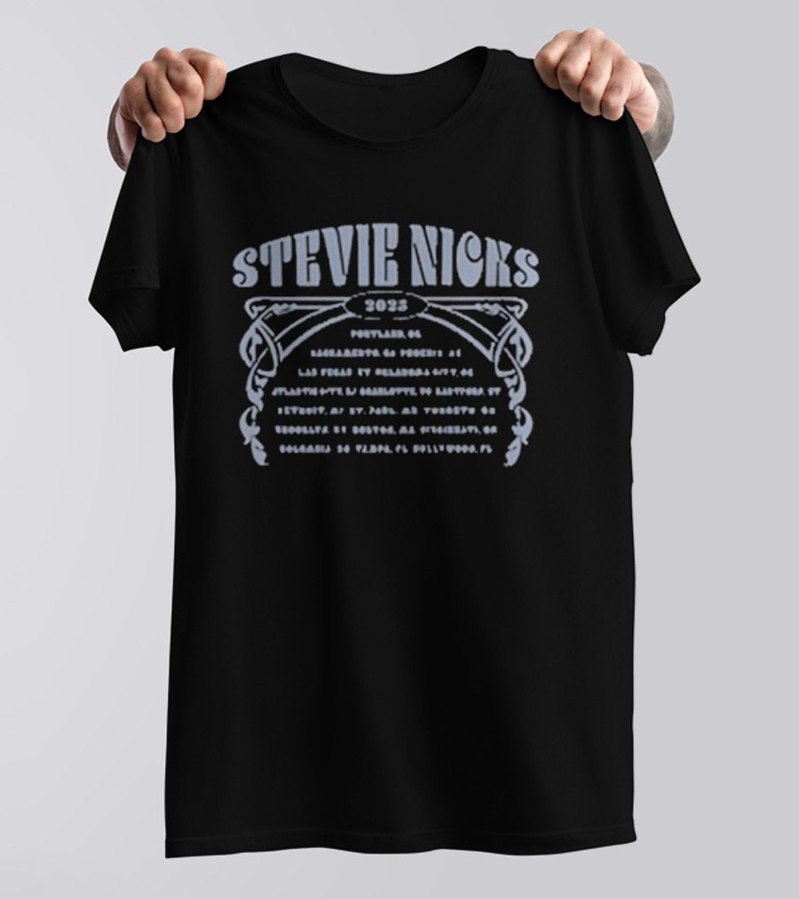 Stevie Nicks Tour 2025 Fort Worth Inglewood Atlanta New Orleans Phoenix T-Shirt
