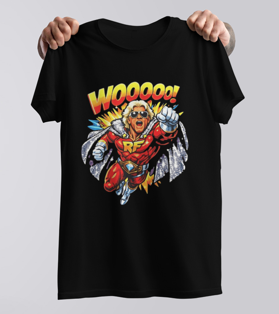 Woooo Super Flair RF Cartoon Hero T-Shirt