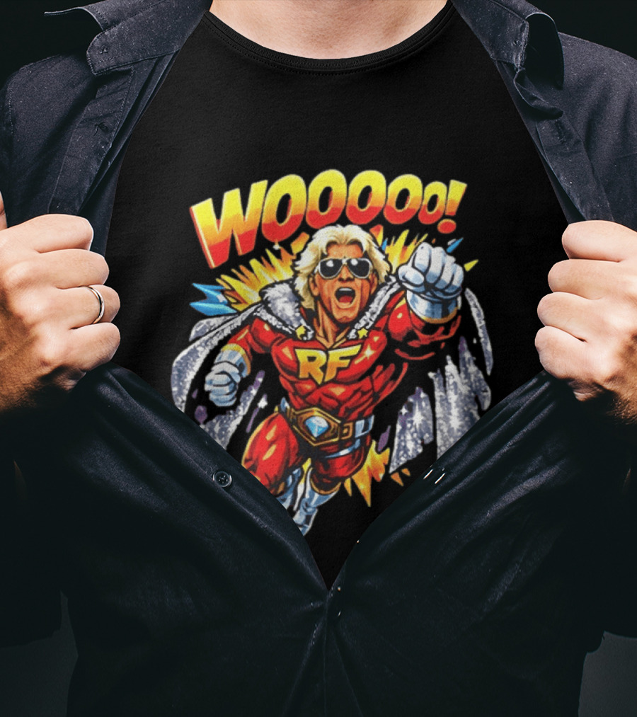 Woooo Super Flair RF Cartoon Hero T-Shirt