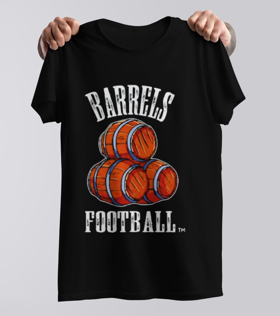 Barrels Football Three Blue Barrels Kentucky T-Shirt
