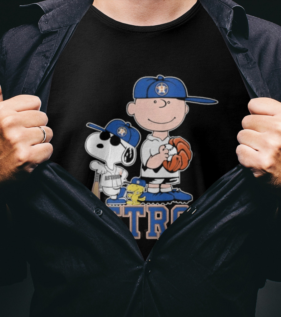 Snoopy Brown Astros Baseball 2026 T-Shirt