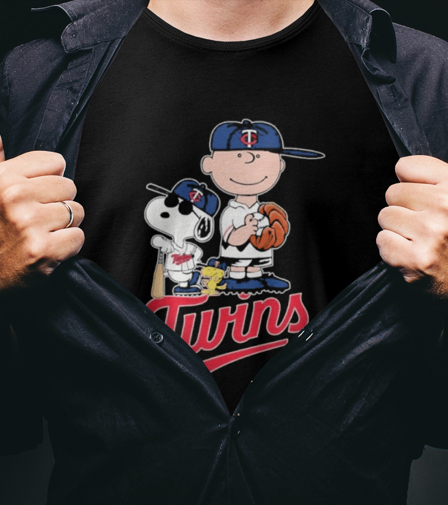 Snoopy 2026 Peanuts Charlie Brown Twins Baseball T-Shirt