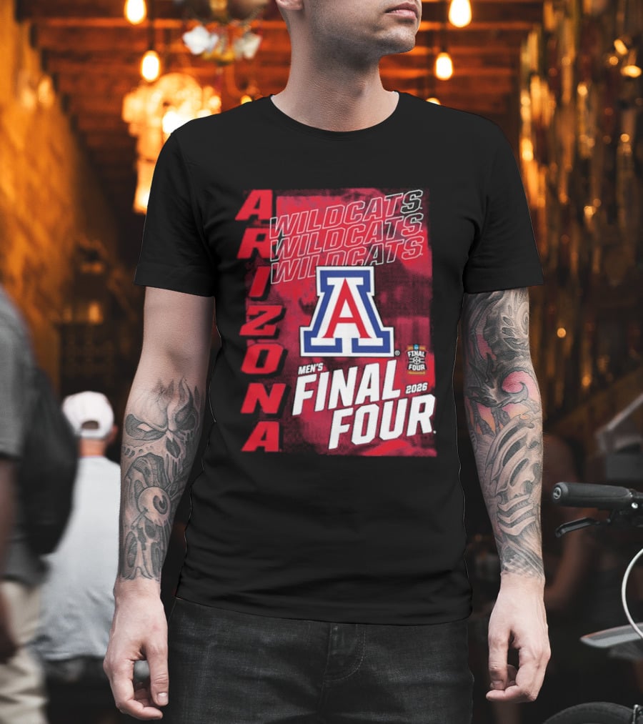 Arizona Wildcats 2026 Men's NCAA Final Four Basketball Tournament T-Shirt