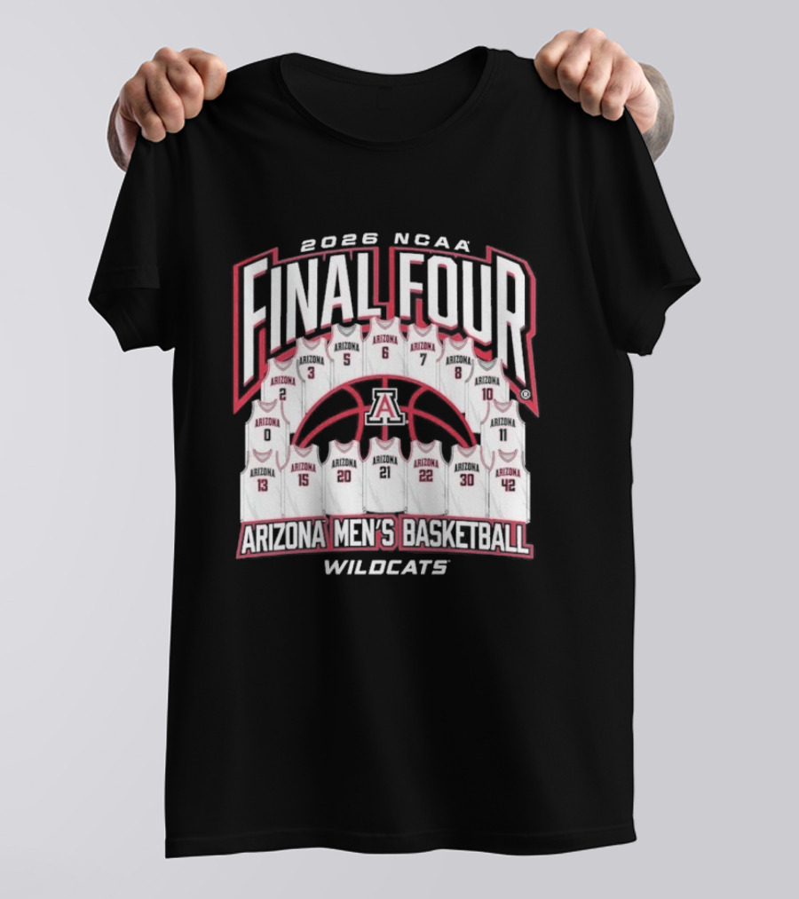 2026 NCAA Final Four Arizona Wildcats Men's Basketball T-Shirt