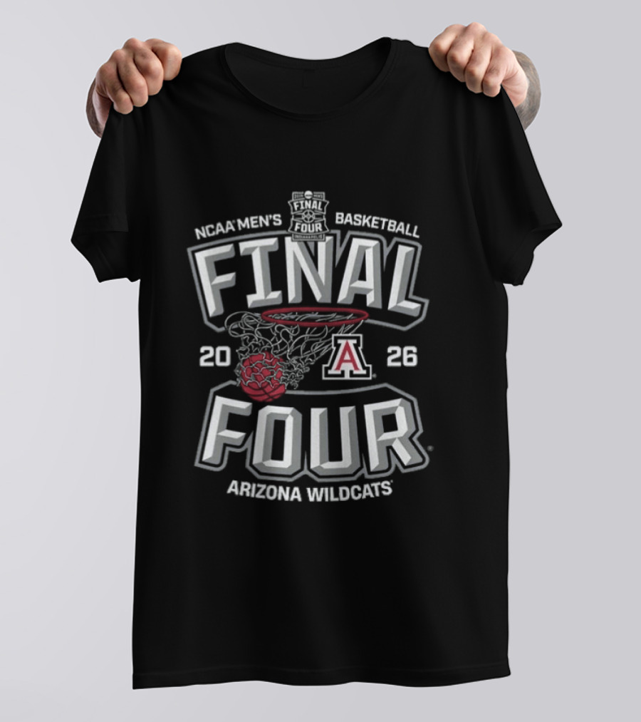 NCAA Men's Basketball Final Four 2026 Arizona Wildcats T-Shirt