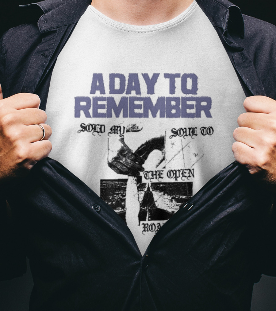 A Day To Remember Downfall Speak Of The Devil Tour 2009 Outline Alive God T-Shirt