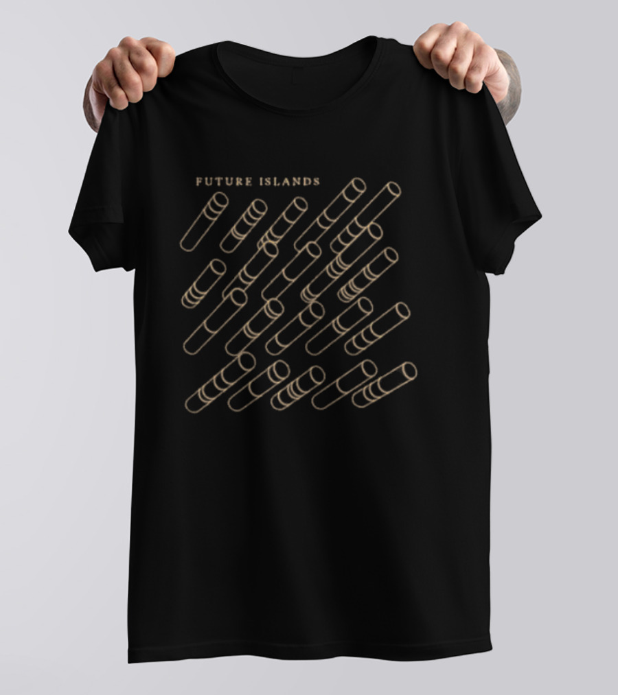 Future Islands Architecture Stacked Tube T-Shirt