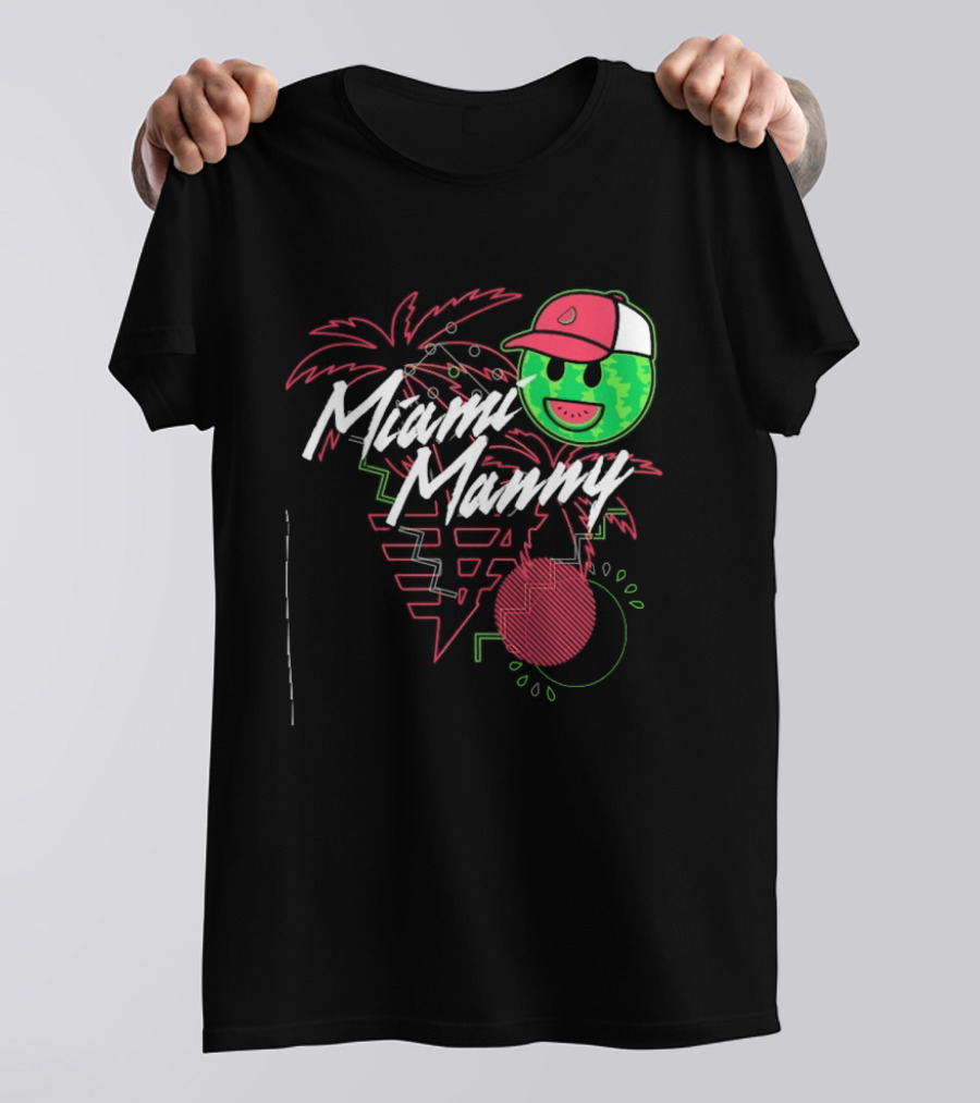Ross Chastain Miami Manny Melon Man Palm Tree Watermelon Cap T-Shirt