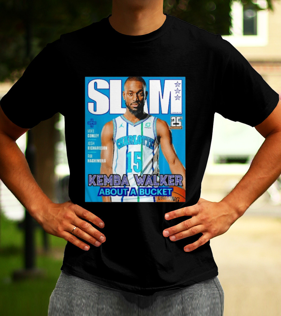 Slam Magazine Kemba Walker Charlotte Hornets About A Bucket Edition T-Shirt