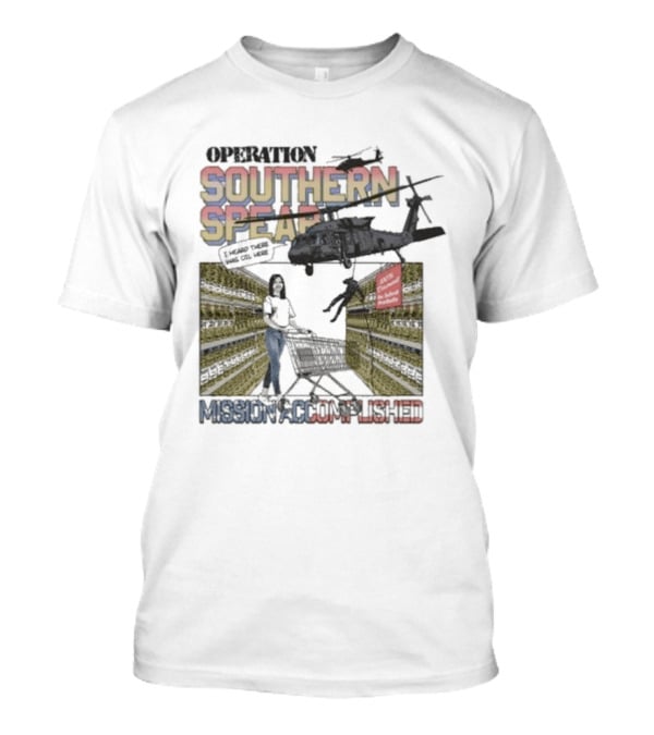 Operation Southern Spear Mission Accomplished Helicopter Tactical Scene T-Shirt