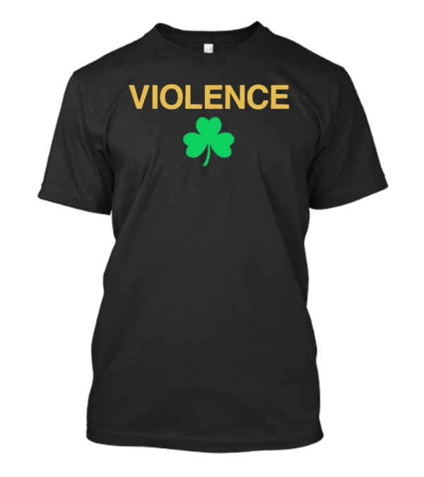 Violence Shamrock Fighting Irish Baseball T-Shirt