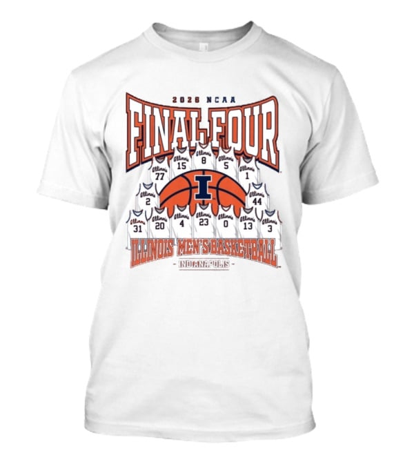 2026 NCAA Final Four Illinois Men's Basketball Indianapolis T-Shirt