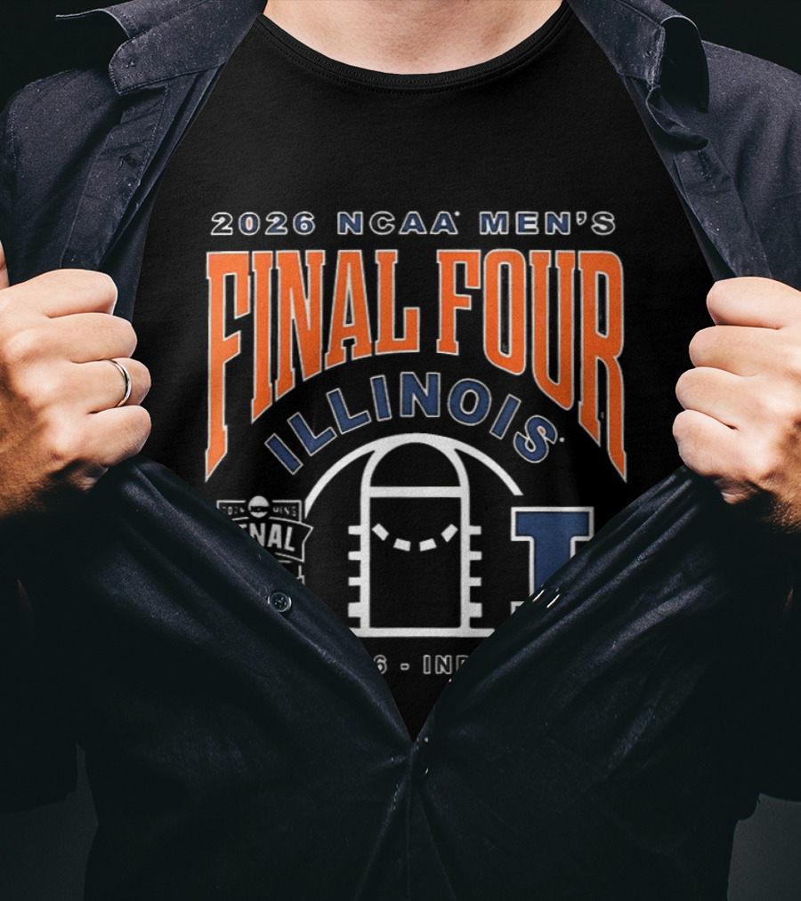 2026 NCAA Men's Final Four Illinois Basketball Indianapolis April 4 6 T-Shirt