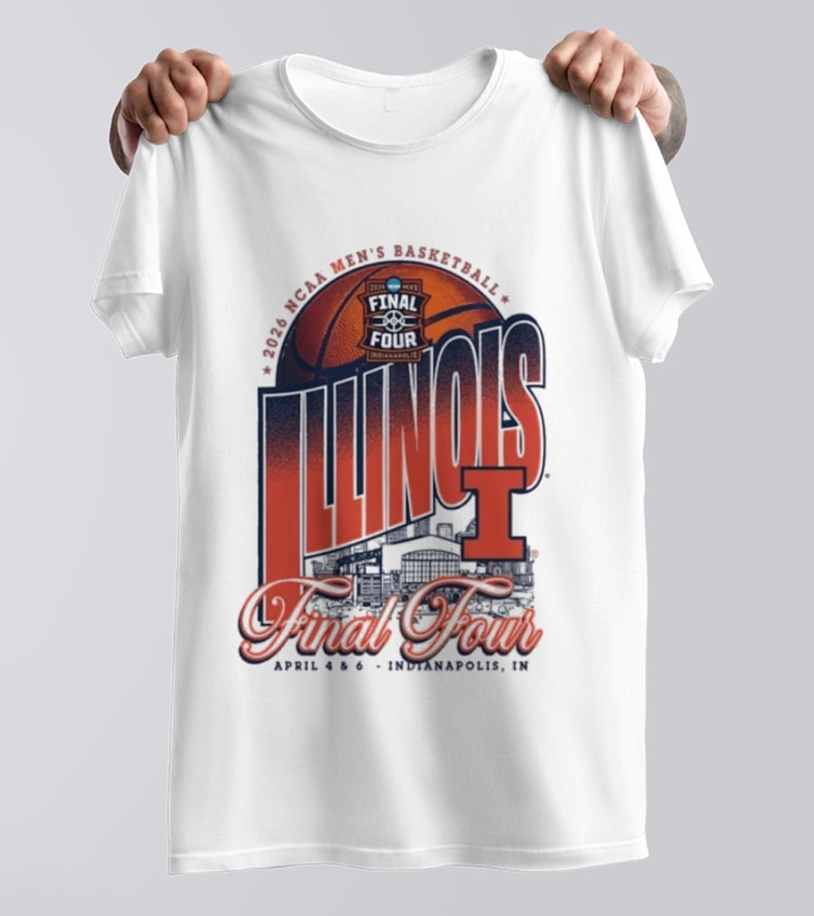 Illinois Men's Basketball 2026 NCAA Final Four Indianapolis April 4 6 T-Shirt
