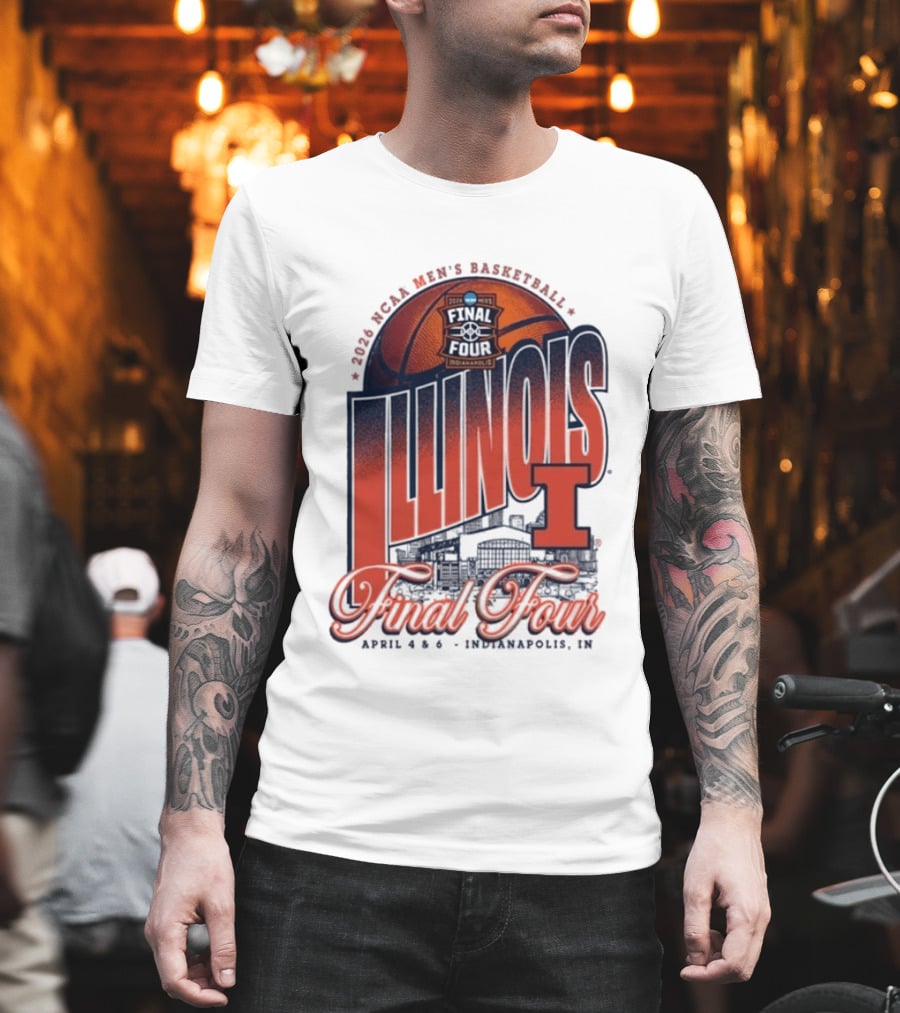 Illinois Men's Basketball 2026 NCAA Final Four Indianapolis April 4 6 T-Shirt