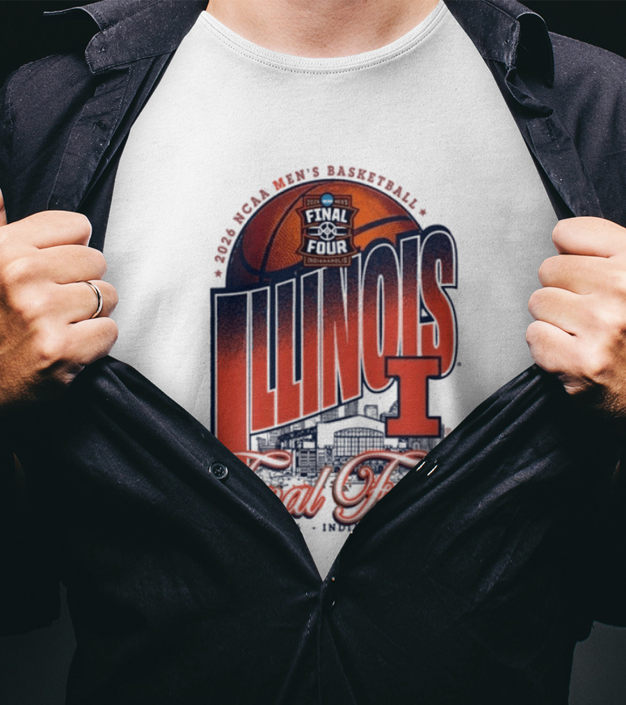 Illinois Men's Basketball 2026 NCAA Final Four Indianapolis April 4 6 T-Shirt