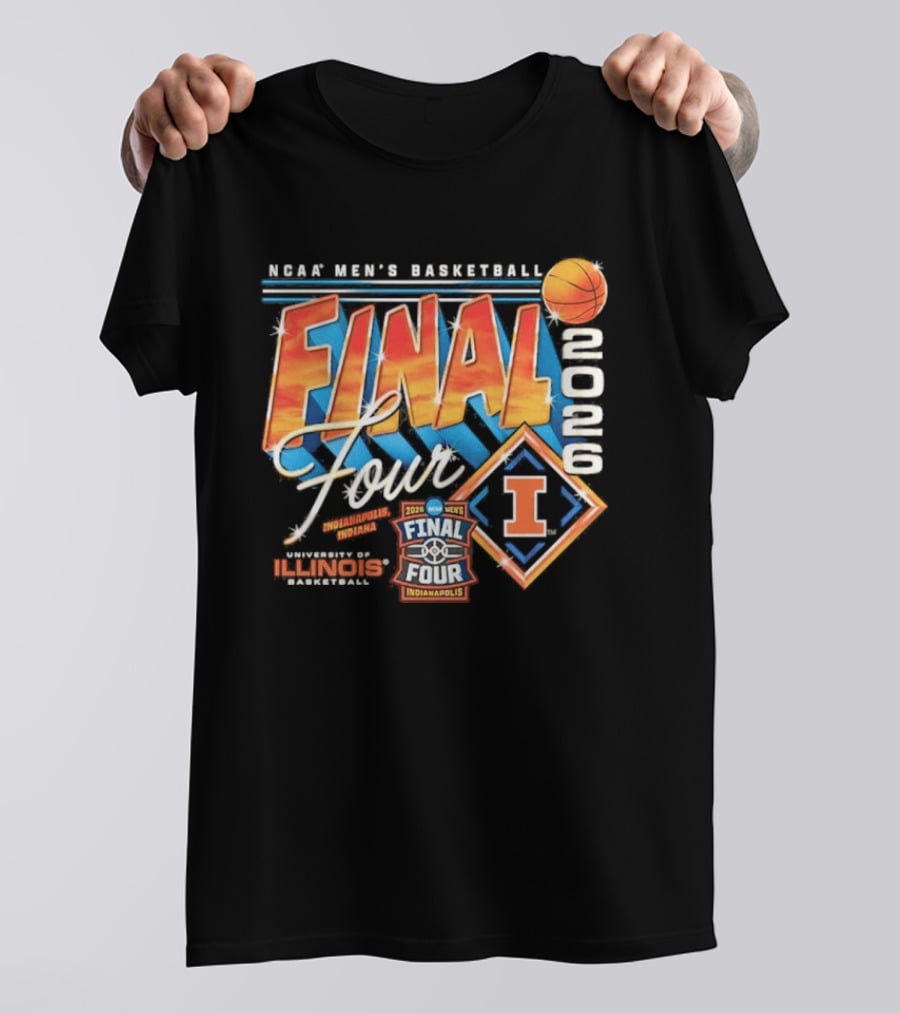Illinois Men's Basketball 2026 Final Four NCAA Tournament Champion University Of Illinois Limited Edition T-Shirt