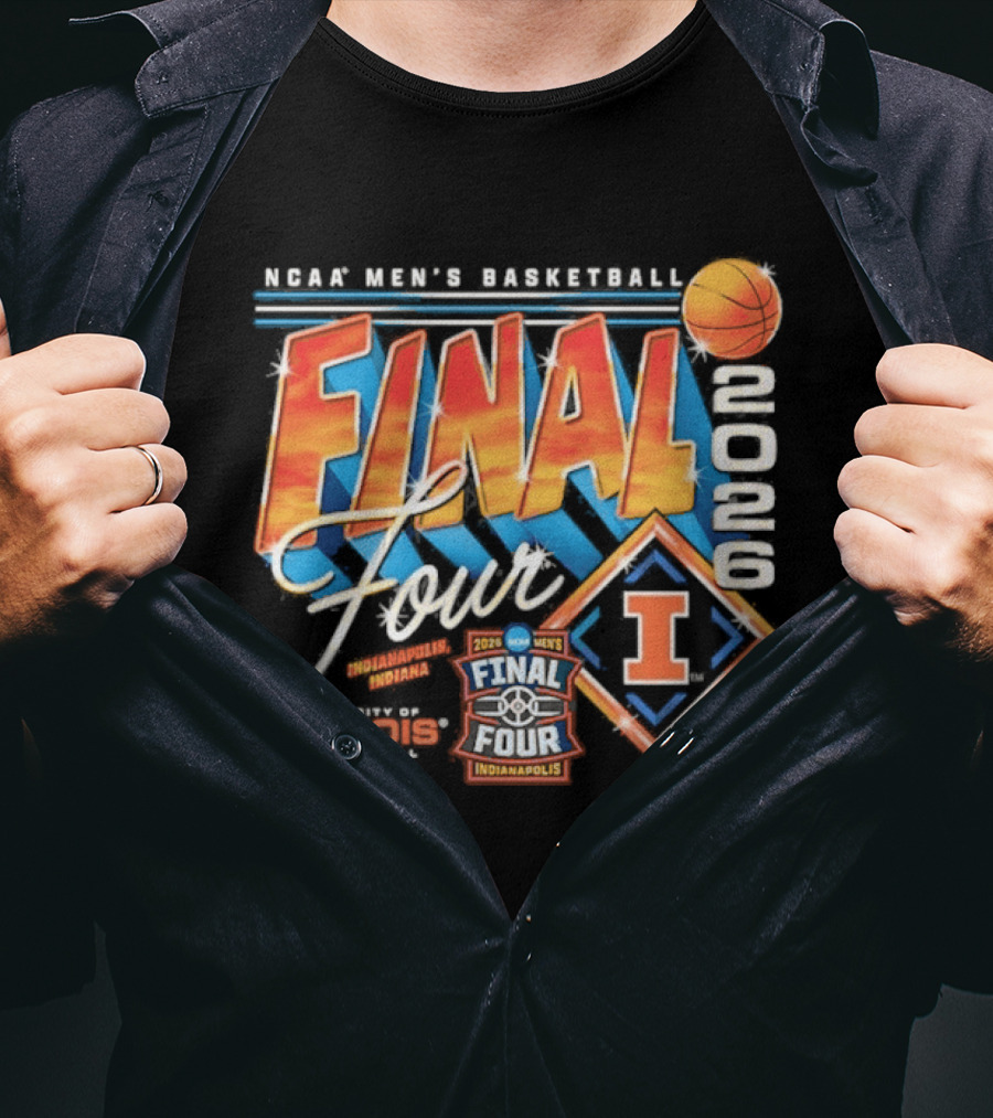 Illinois Men's Basketball 2026 Final Four NCAA Tournament Champion University Of Illinois Limited Edition T-Shirt